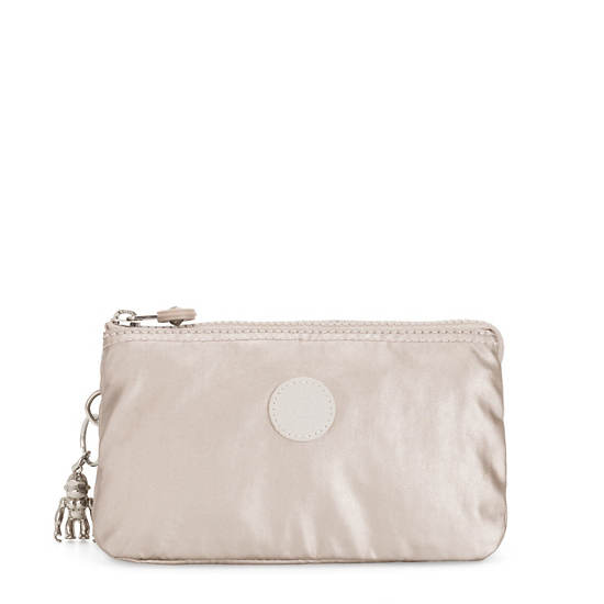 Kipling Creativity Large Metallic Pouch Tassen Roze | BE 2084ZU